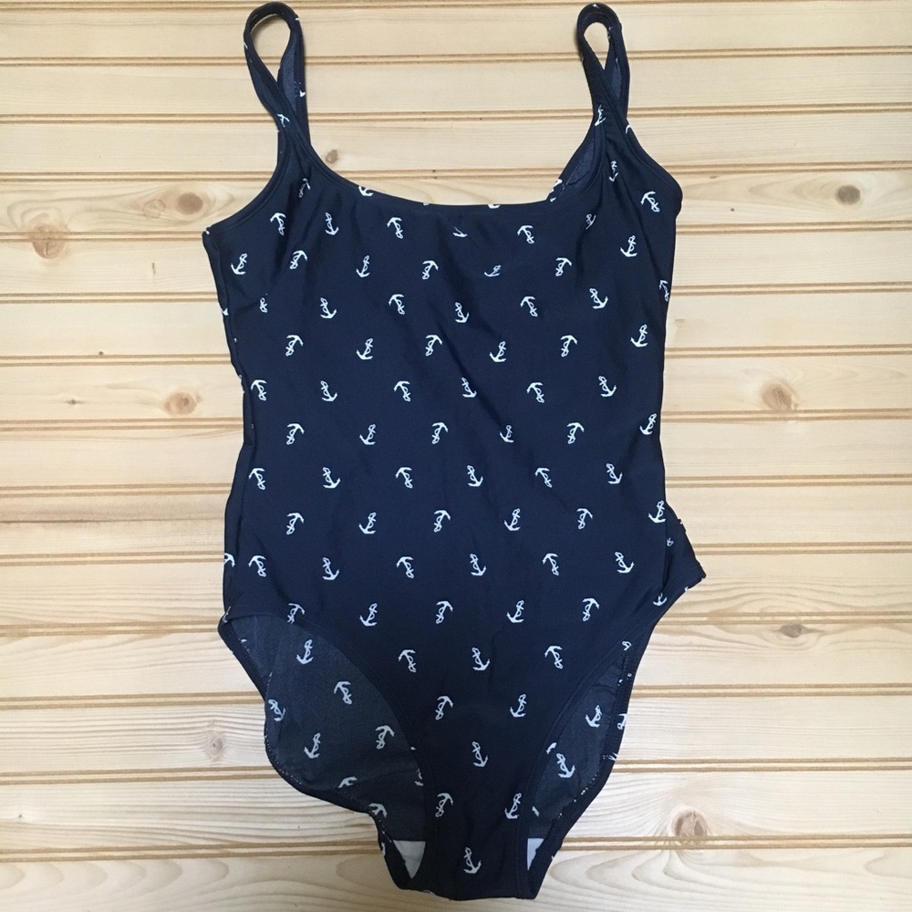 Tommy Hilfiger‎ Navy White Anchors Aweigh Swimsuit